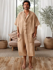 Comfort Loose Fit 100% Cotton Jumpsuit