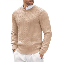 Men's Casual Gentleman Cashmere Jacquard Sweater