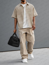 Cargo Style 100% Cotton Shirt Set