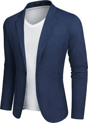 Casual Regular Fit Lightweight Linen Blazer (US Only)