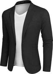 Casual Regular Fit Lightweight Linen Blazer (US Only)