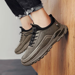 AirStep Luxe: Men's Easy-Wear Leather Ortho Sneakers