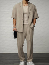 Modern Casual Blazer Pants Set