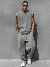 Relaxed Style Tank Top Balloon Pants Set