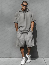 Casual Loose Fit Hooded Sports Set