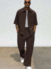 Durable Casual Jacket Pants Set