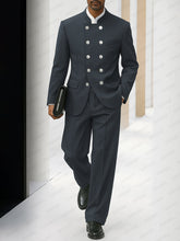 Elegant Tailored Double Breasted Thin Suit Set