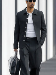 Fashion Wide-Leg Suit Set