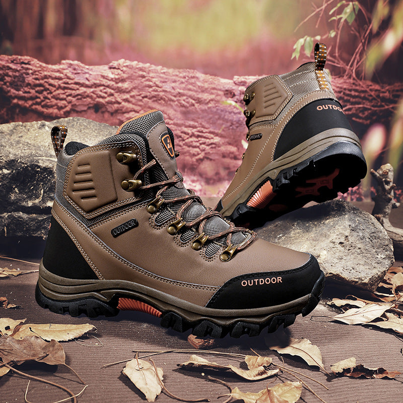 (⏰CLEARANCE SALE 70% OFF) Men's High Top Lace-Up Hiking Mountaineering Walking Boots