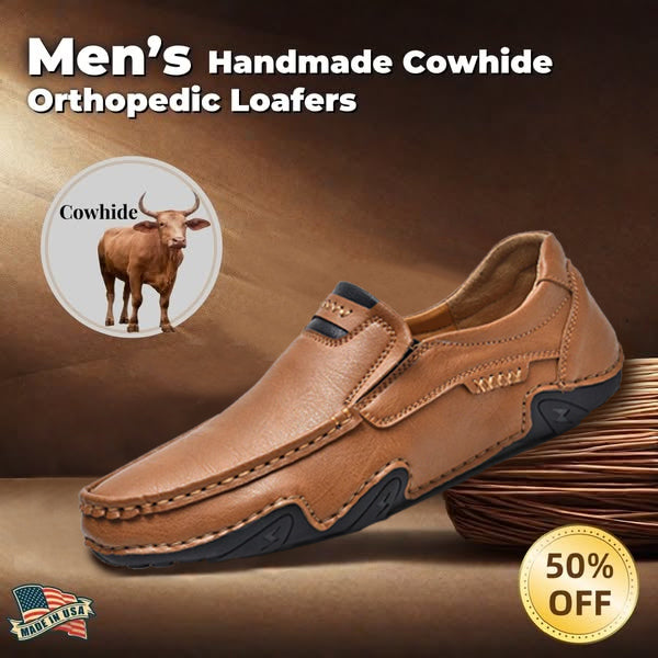 Last Day 70% OFF🔥Men's Genuine Calfskin Leather Slip-On Loafers