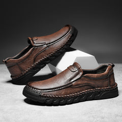 ⏰Last Day! 70% OFF 🔥Men's Handmade Leather Loafers with Arch Support & Wide Toe Box