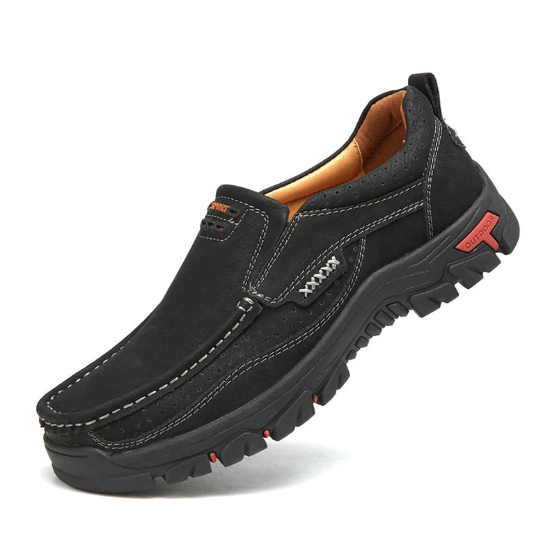 🔥Hot Sale 50% OFF🔥 Men's Non-slip Walking Leather Lightweight Breathable Casual Loafers