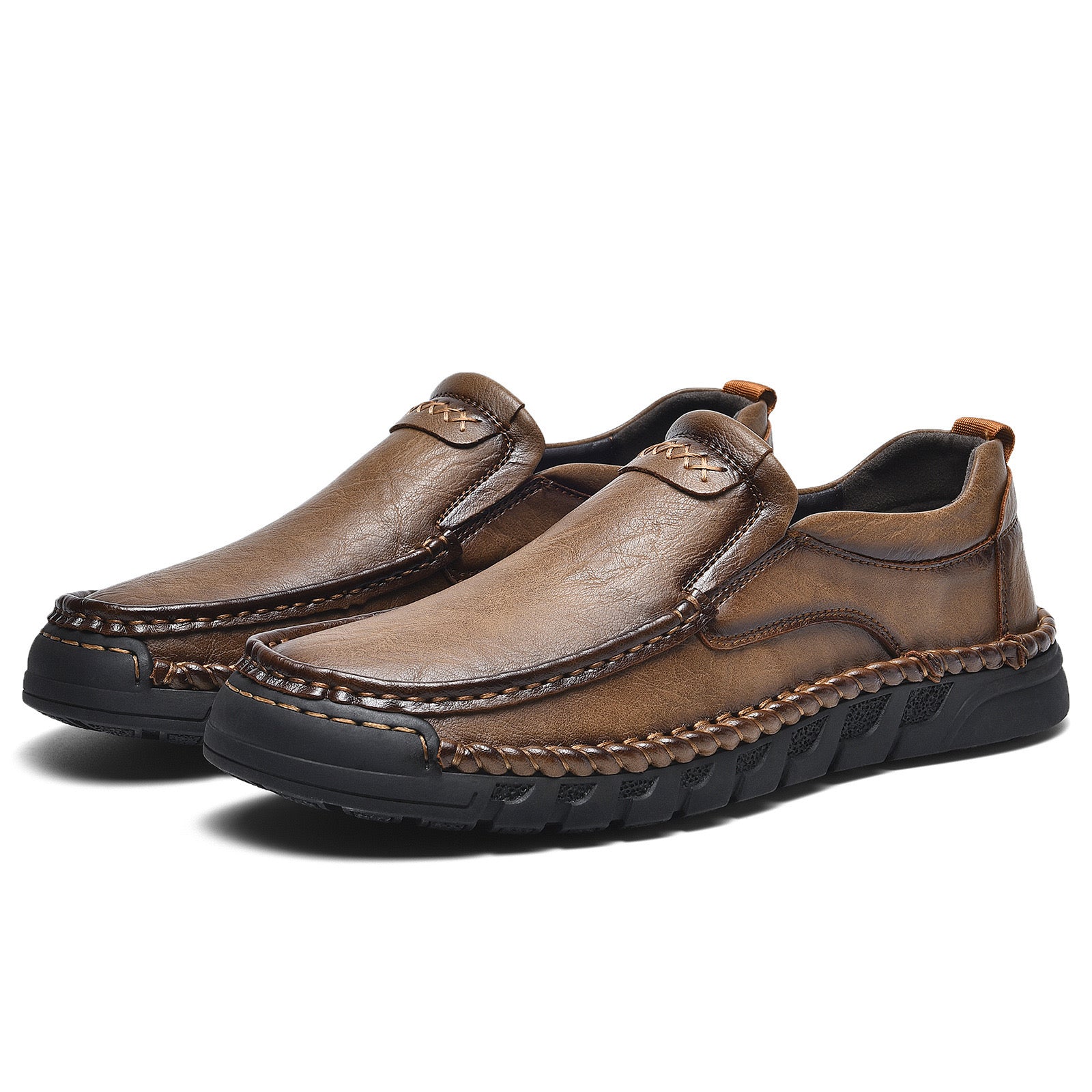 ⏰Last Day! 70% OFF 🔥Men's Handmade Leather Loafers with Arch Support & Wide Toe Box