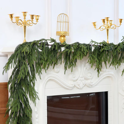 🎄Christmas Greenery - Real Touch Norfolk Pine Garland