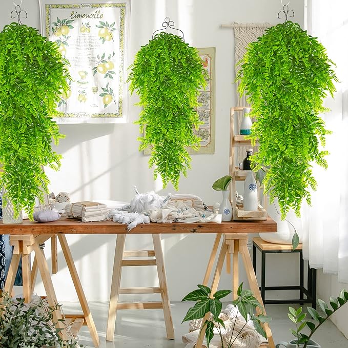 🔥LAST DAY 64% OFF🔥UV Resistant Lifelike Artificial Hanging Ferns🌿