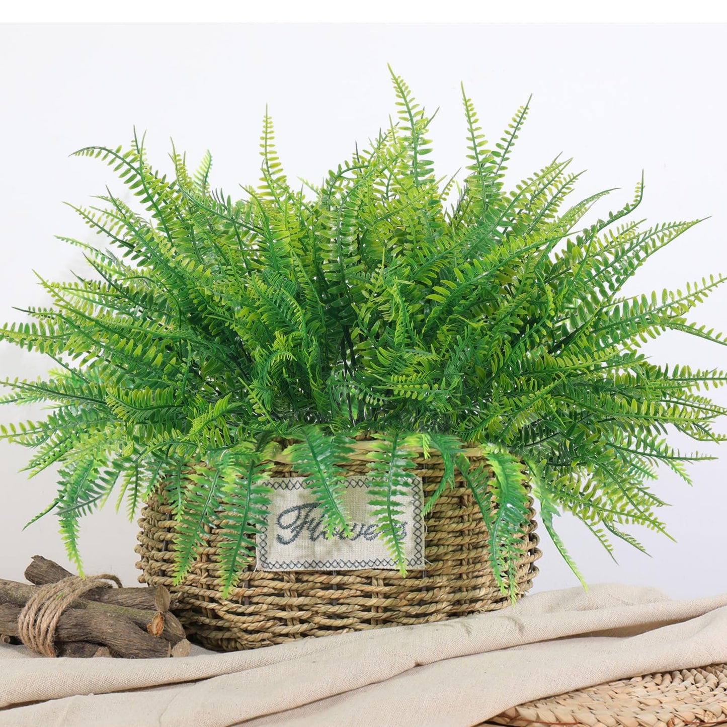 Artificial Outdoor Plants Fake Boston Fern Stems