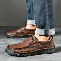 ⏰Last Day! 70% OFF 🔥Men's Handmade Leather Loafers with Arch Support & Wide Toe Box