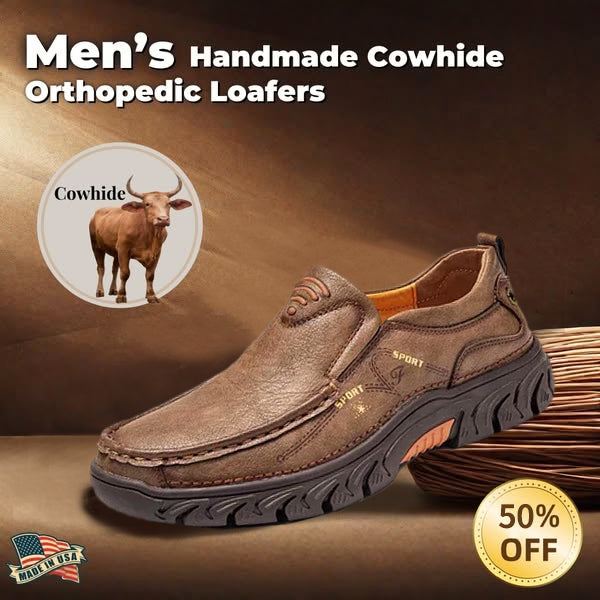 Men's Handmade Genuine Leather Orthopedic Loafers