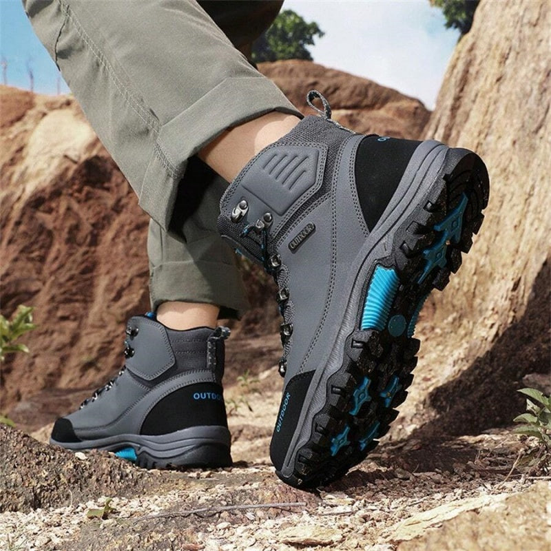 (⏰CLEARANCE SALE 70% OFF) Men's High Top Lace-Up Hiking Mountaineering Walking Boots