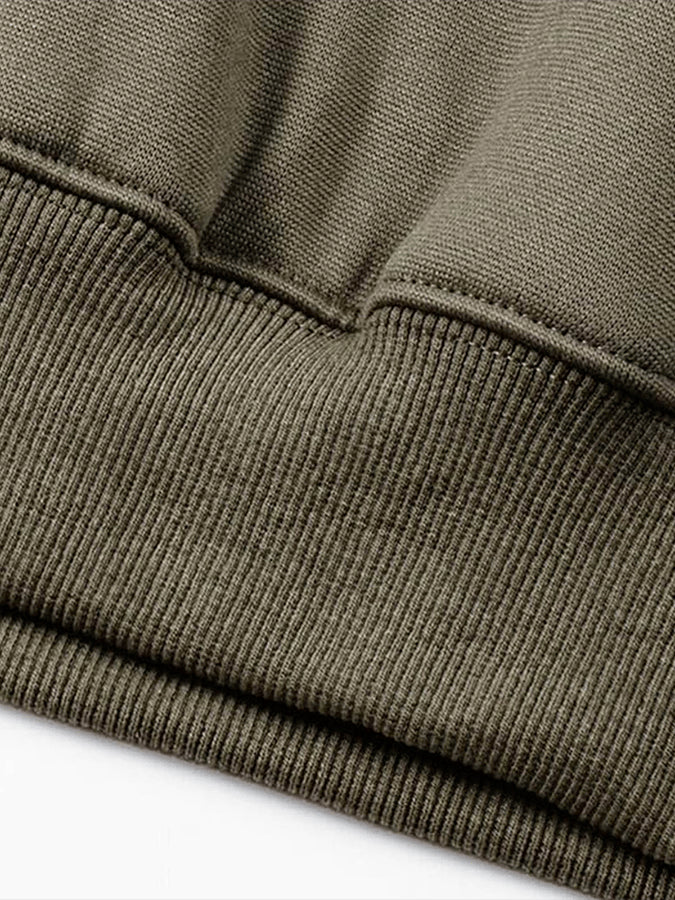 Men's Fashionable Color Block Half Zip Outdoor Casual Sweatshirt