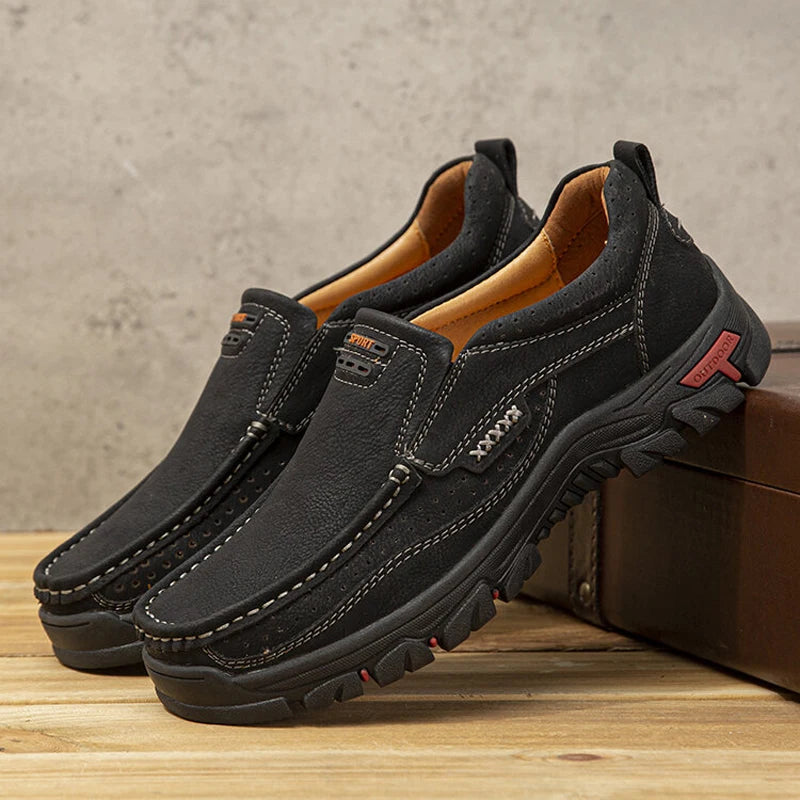 🔥Hot Sale 50% OFF🔥 Men's Non-slip Walking Leather Lightweight Breathable Casual Loafers