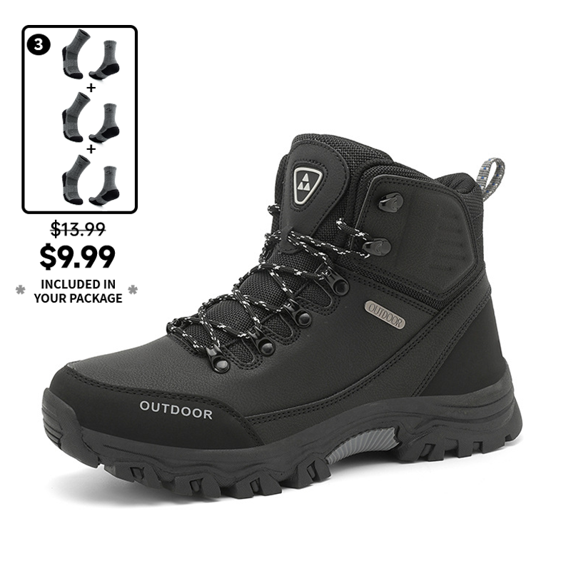 (⏰CLEARANCE SALE 70% OFF) Men's High Top Lace-Up Hiking Mountaineering Walking Boots