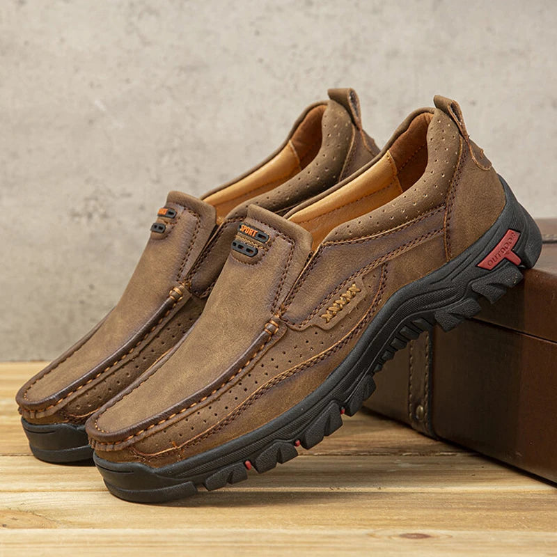 🔥Hot Sale 50% OFF🔥 Men's Non-slip Walking Leather Lightweight Breathable Casual Loafers