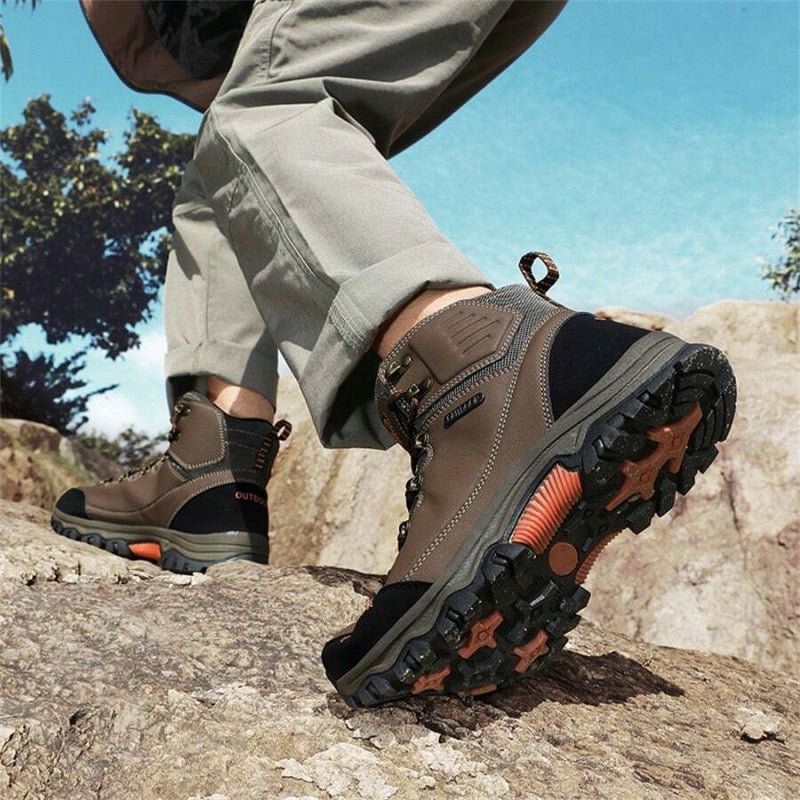 (⏰CLEARANCE SALE 70% OFF) Men's High Top Lace-Up Hiking Mountaineering Walking Boots