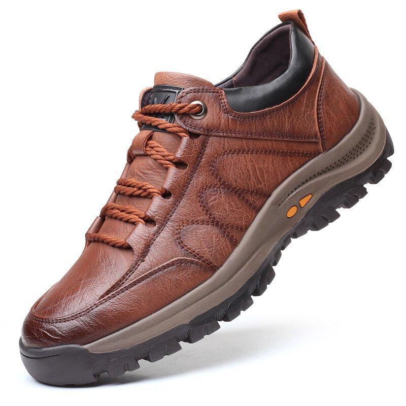 🔥Hot Sale - Men's Casual Hand Stitching Arch Support & Non-Slip Breathable Shoes