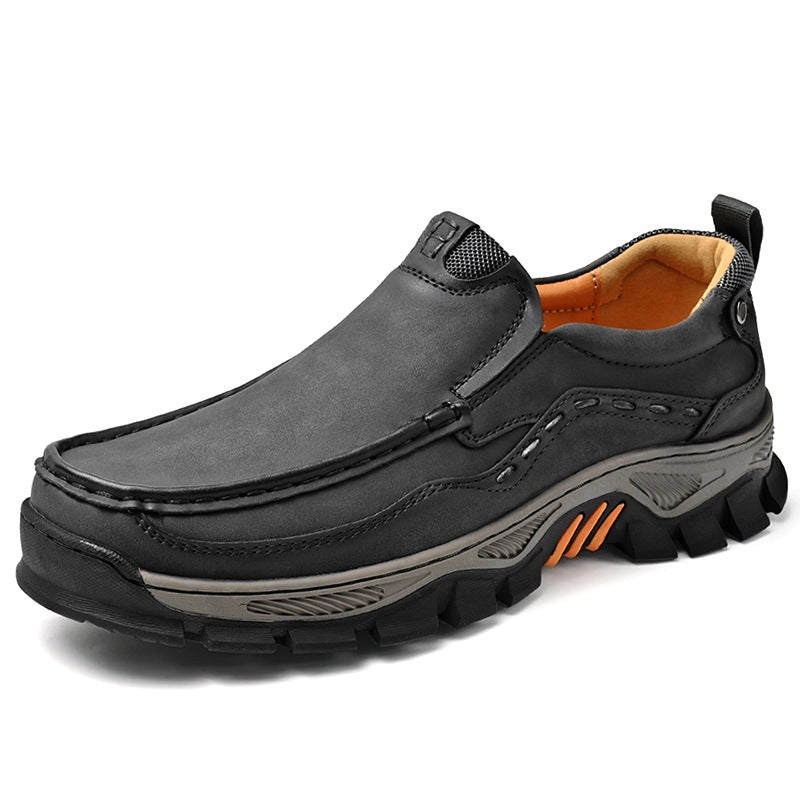 ⏰50% OFF🔥 Men's Handcrafted Wide Toe Loafers | Arch Support Leather Shoes