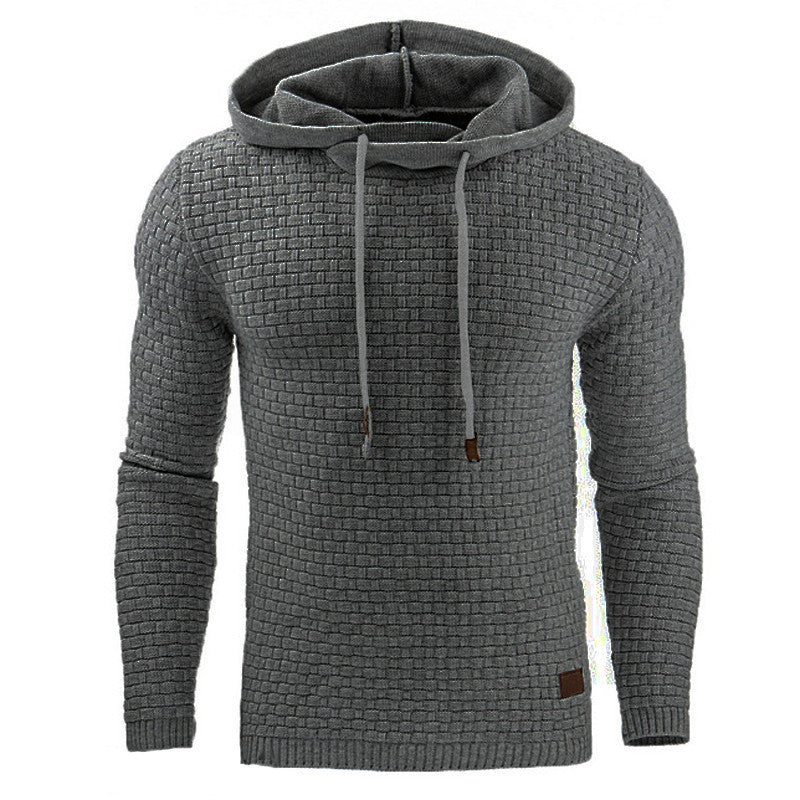 Long-sleeved Hooded Warm Colored Sweatshirt Coat