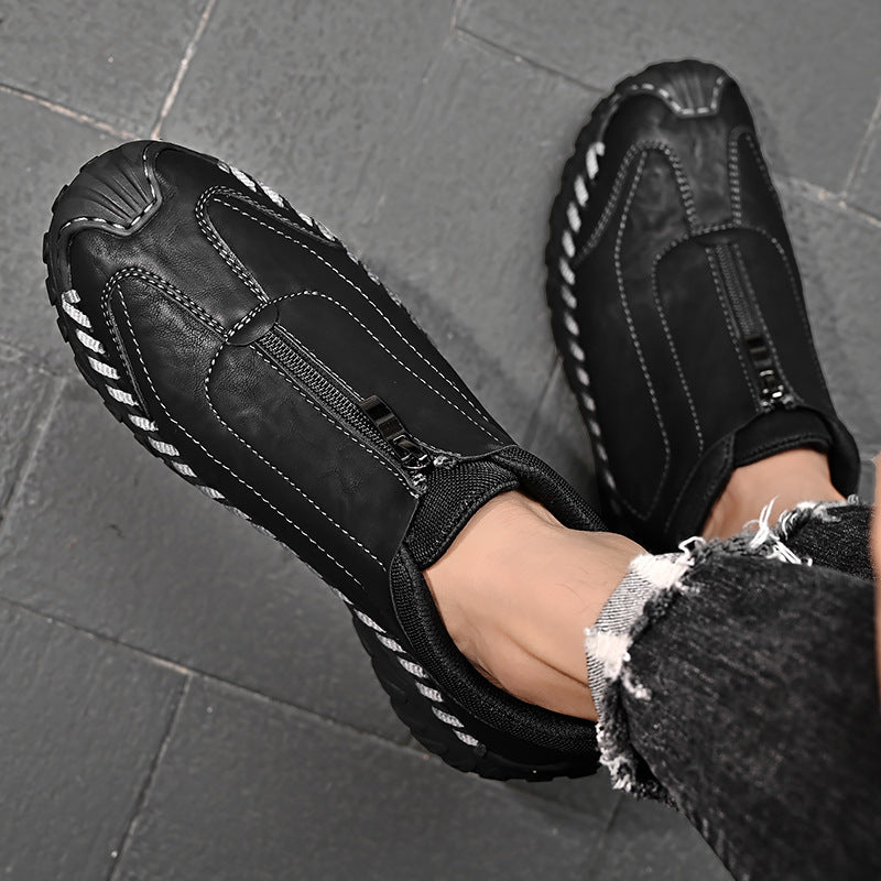 Men's Handcrafted Genuine Moccasins Outdoor Breathable Casual Shoes