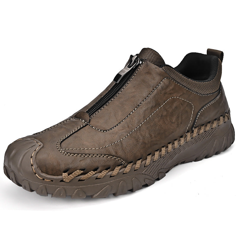 Men's Handcrafted Genuine Moccasins Outdoor Breathable Casual Shoes