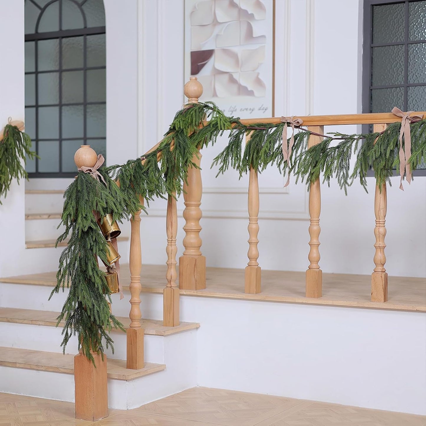 🎄Christmas Greenery - Real Touch Norfolk Pine Garland