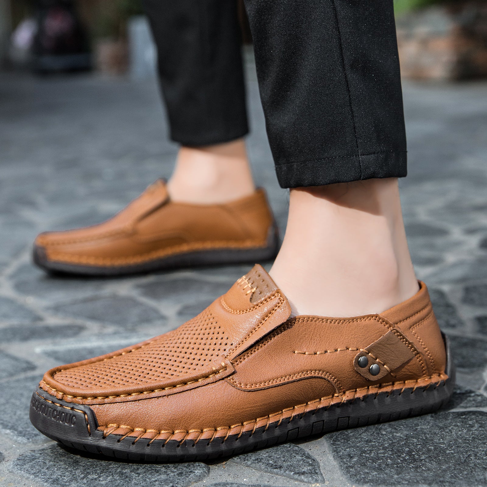 ⏰Limited Time Sale 70% OFF⏰ Men's Handmade Cutout Loafers