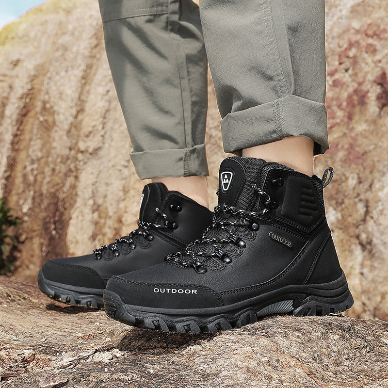 (⏰CLEARANCE SALE 70% OFF) Men's High Top Lace-Up Hiking Mountaineering Walking Boots