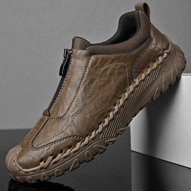 Men's Handcrafted Genuine Moccasins Outdoor Breathable Casual Shoes