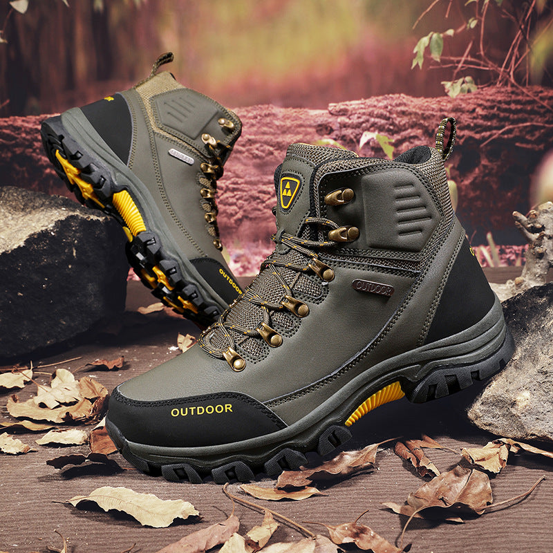 (⏰CLEARANCE SALE 70% OFF) Men's High Top Lace-Up Hiking Mountaineering Walking Boots