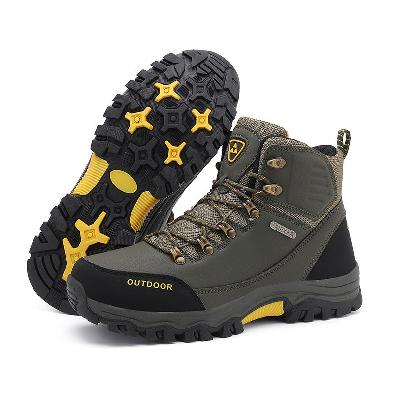 (⏰CLEARANCE SALE 70% OFF) Men's High Top Lace-Up Hiking Mountaineering Walking Boots