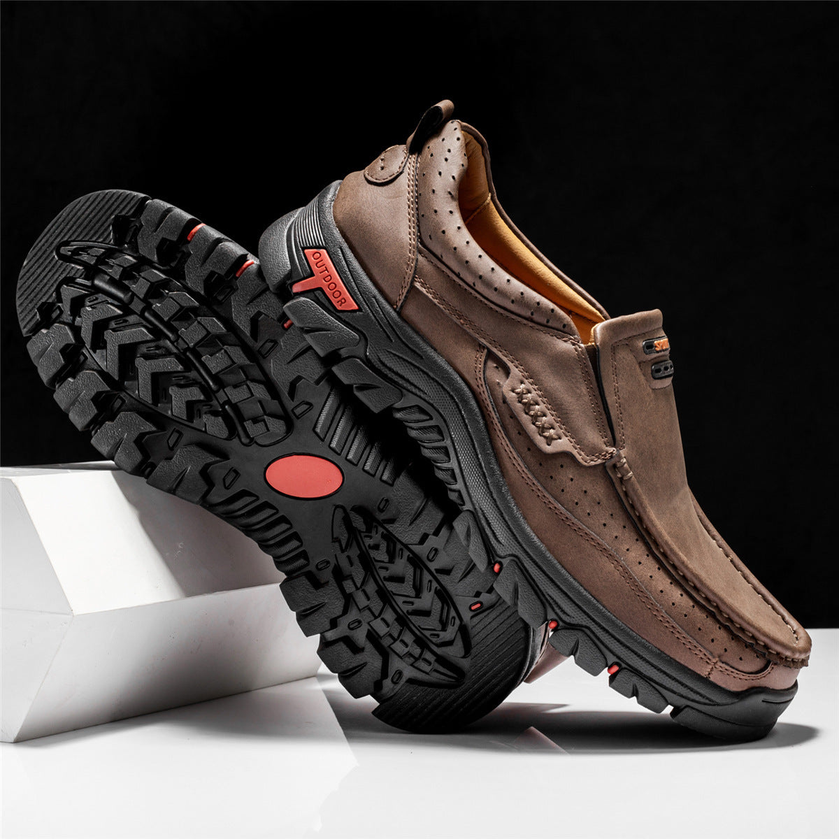 🔥Hot Sale 50% OFF🔥 Men's Non-slip Walking Leather Lightweight Breathable Casual Loafers