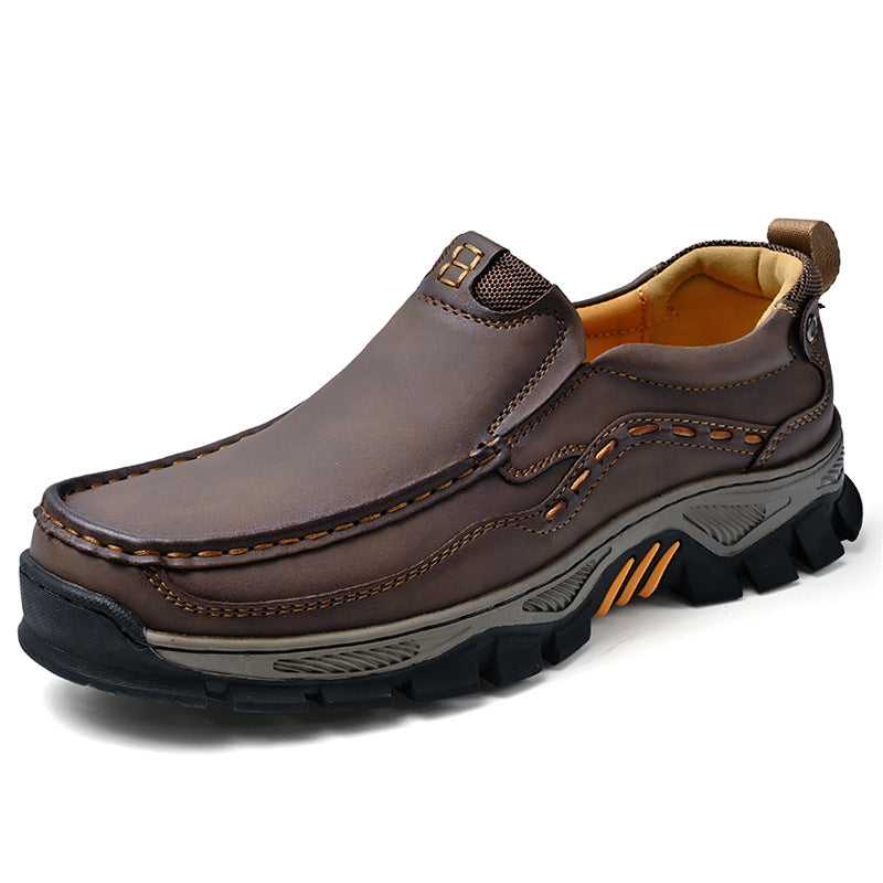 ⏰50% OFF🔥 Men's Handcrafted Wide Toe Loafers | Arch Support Leather Shoes