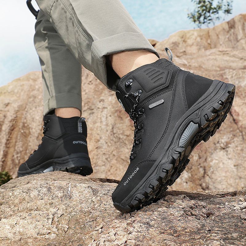 (⏰CLEARANCE SALE 70% OFF) Men's High Top Lace-Up Hiking Mountaineering Walking Boots