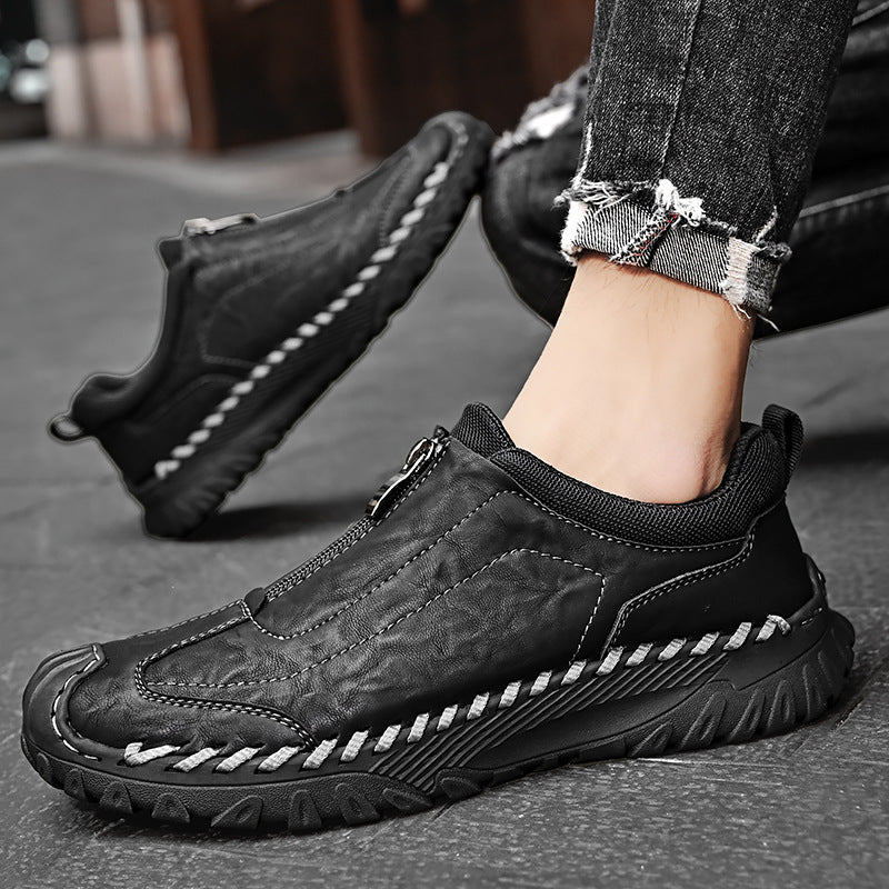 Men's Handcrafted Genuine Moccasins Outdoor Breathable Casual Shoes