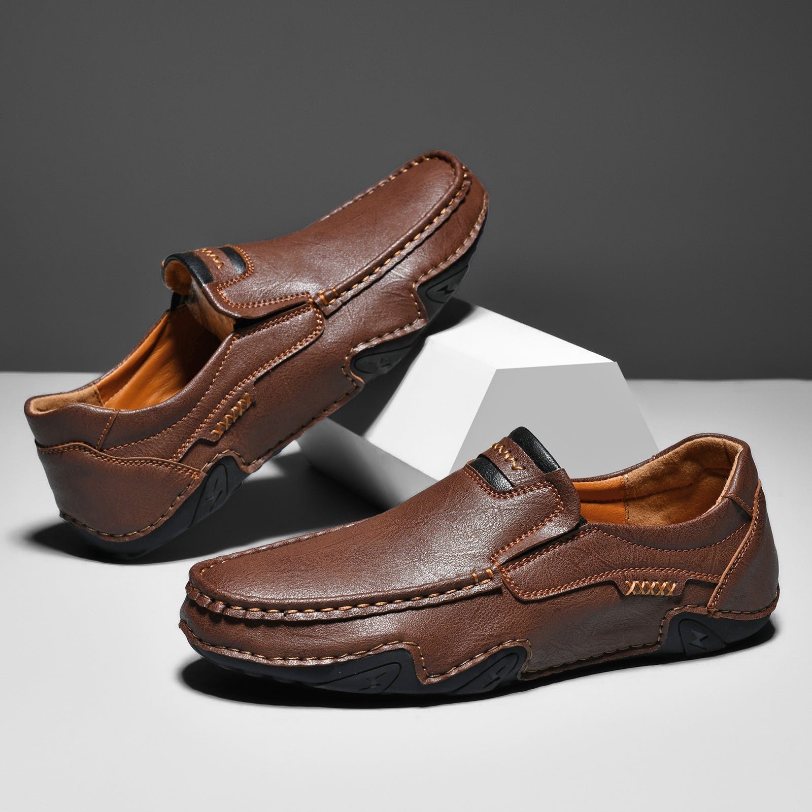 Last Day 70% OFF🔥Men's Genuine Calfskin Leather Slip-On Loafers