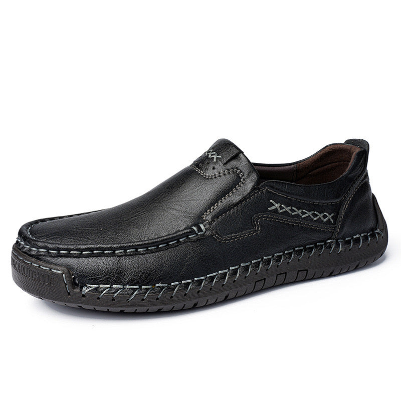 ⏰Last Day 70% OFF🔥Men's Premium Leather Loafers - Arch Support & Wide Fit Slip-On Shoes