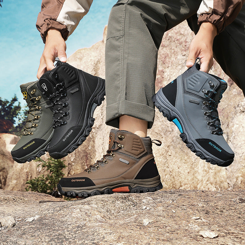 (⏰CLEARANCE SALE 70% OFF) Men's High Top Lace-Up Hiking Mountaineering Walking Boots