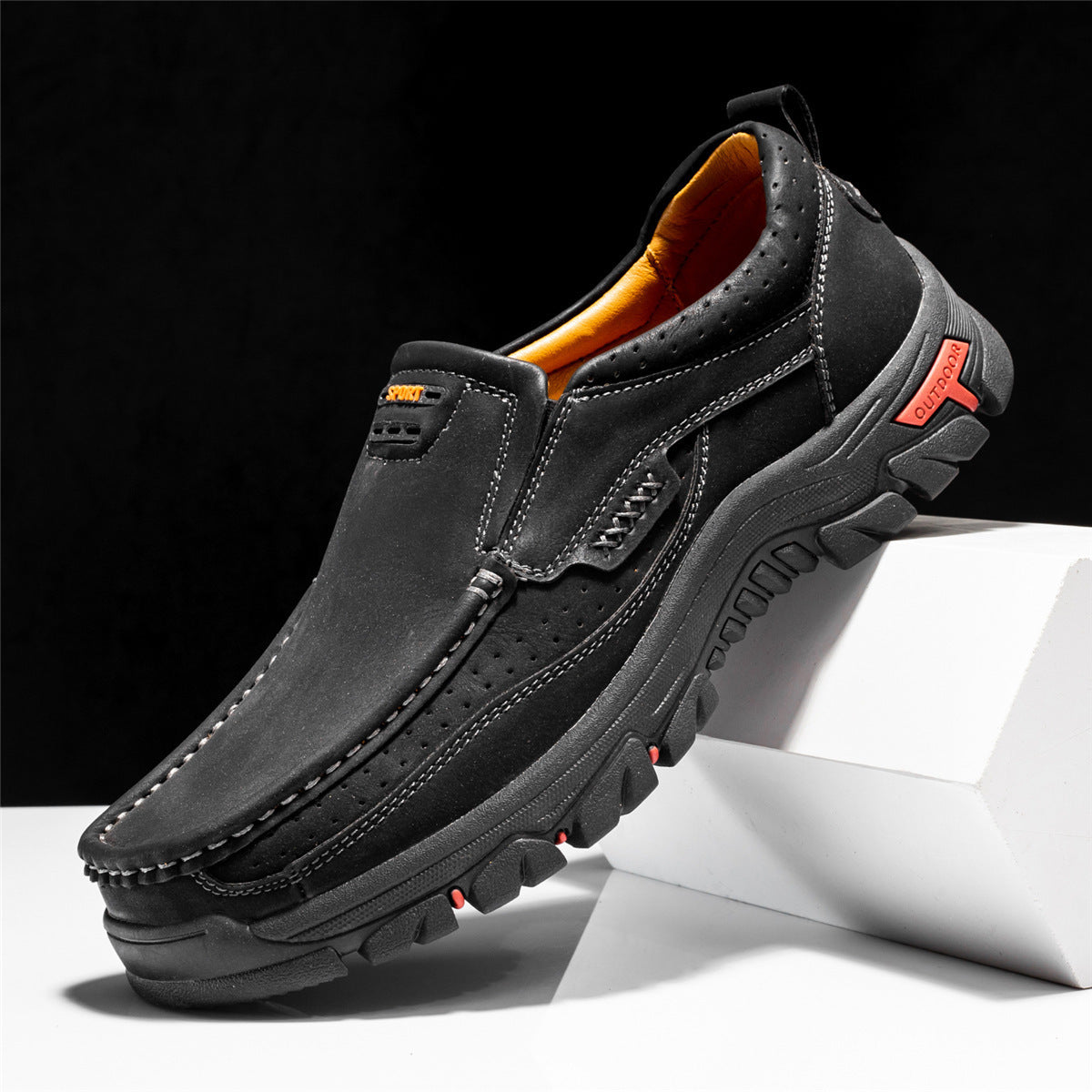 🔥Hot Sale 50% OFF🔥 Men's Non-slip Walking Leather Lightweight Breathable Casual Loafers