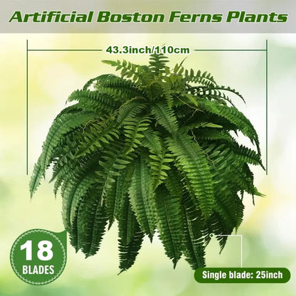 🔥$9.99 On Sale Today Only🌿UV Resistant Lifelike Artificial Boston Fern