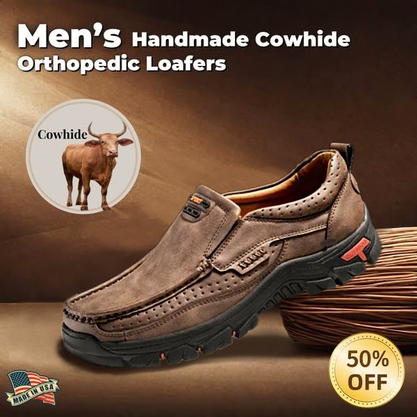 🔥Hot Sale 50% OFF🔥 Men's Non-slip Walking Leather Lightweight Breathable Casual Loafers