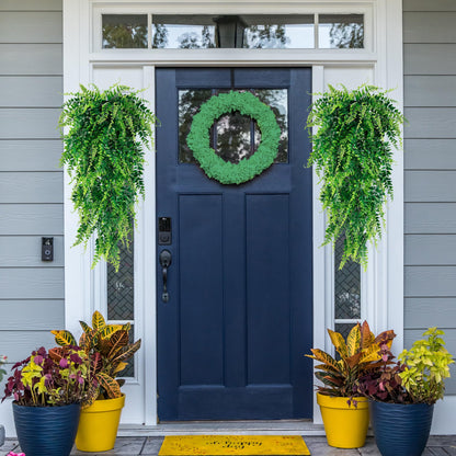 Artificial Hanging Plants Fake Hanging Plant Faux Hanging Boston Ferns Fake Ivy Vines Greenery